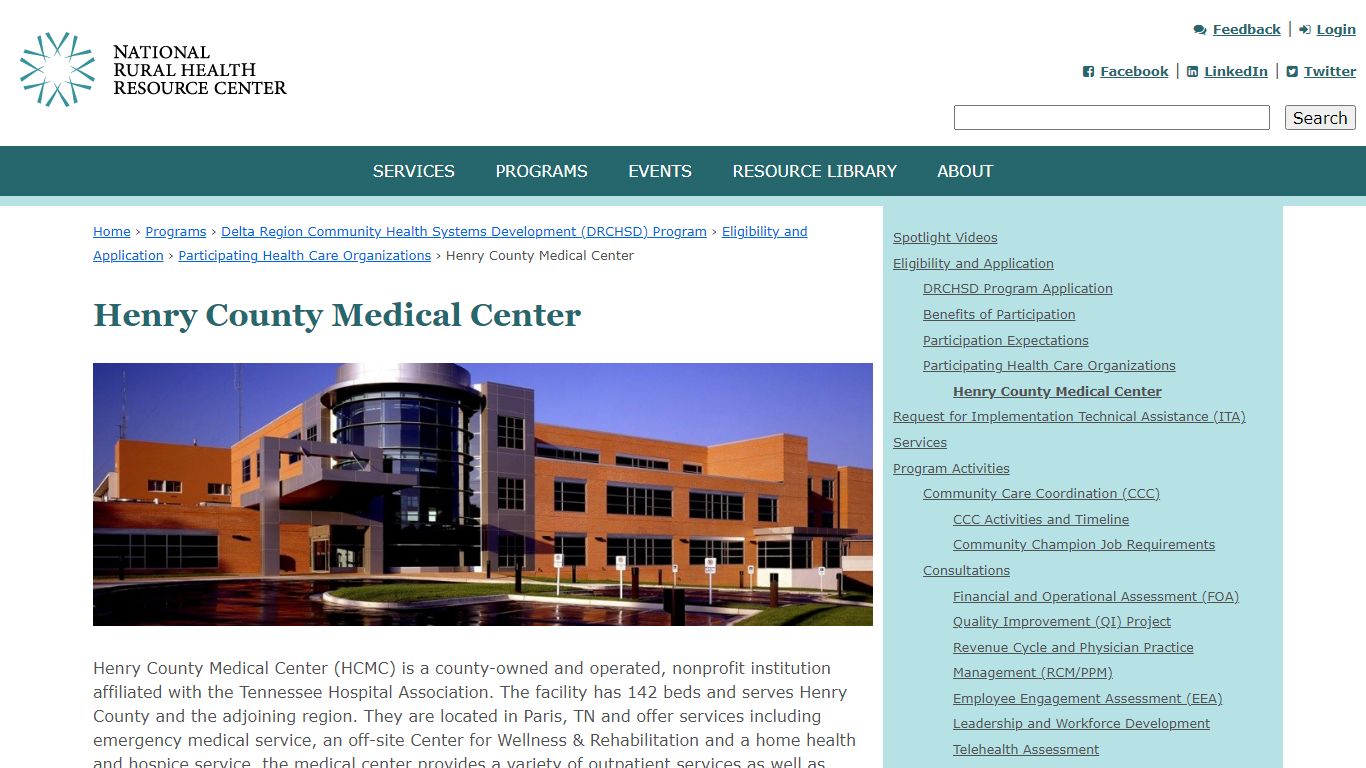 Henry County Medical Center | National Rural Health Resource Center